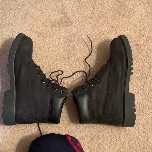 Black Timberlands SIZE 6 MEN - Picture 4 of 5